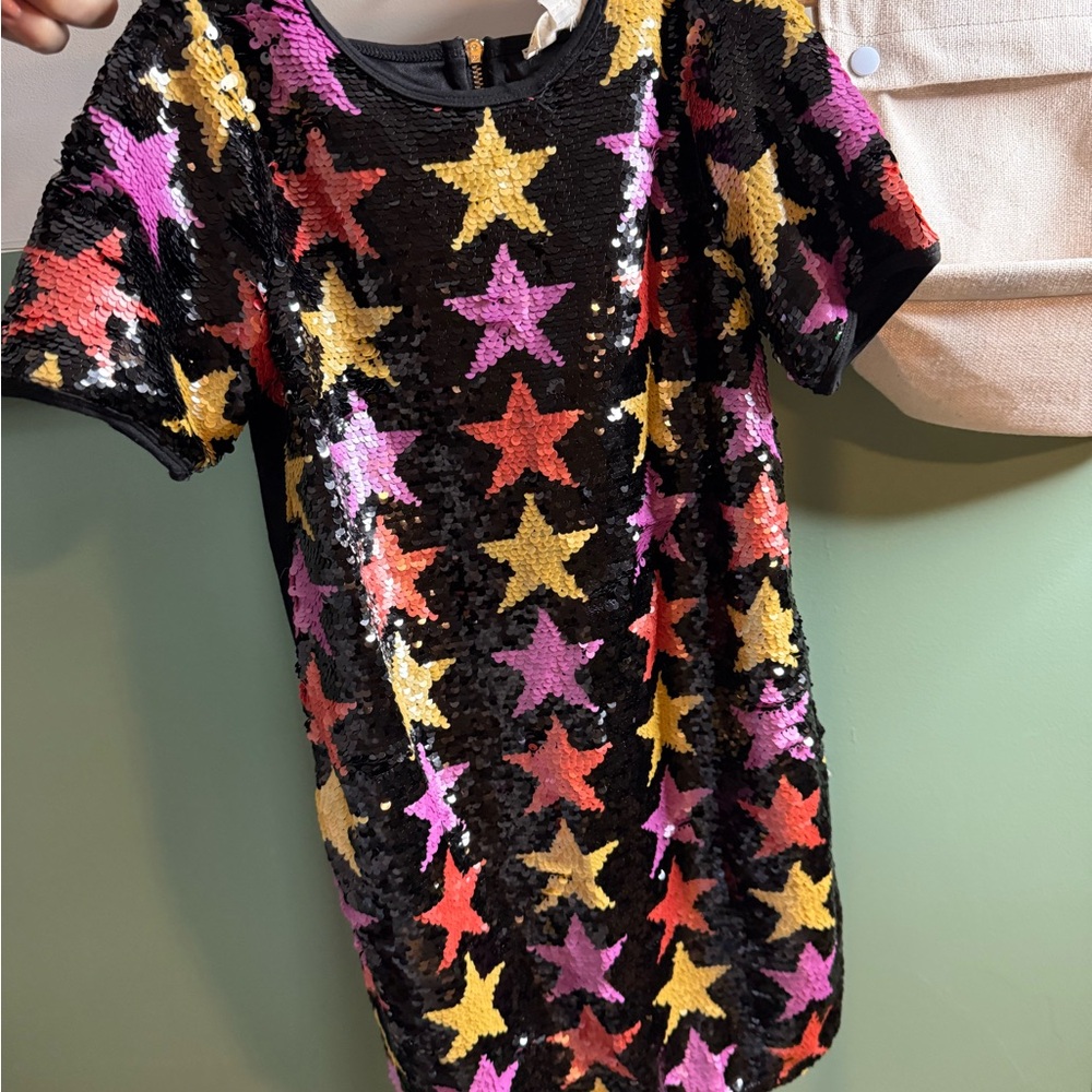 Hannah Sequin Star Pattern Dress